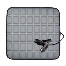 Color Name: dark blue - 12V Car Seat Heated Cover 3 Gear Adjustable Temperature
