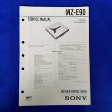 SONY MZ-E90 Service Manual Original Paper OEM Repair Guide - USA