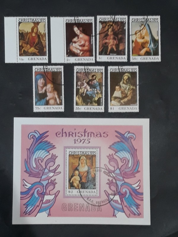 Grenada 1975 Christmas SG 753-759 & S.S. CTO