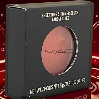 MAC Sheertone Shimmer Powder Blush 6g Peachykeen