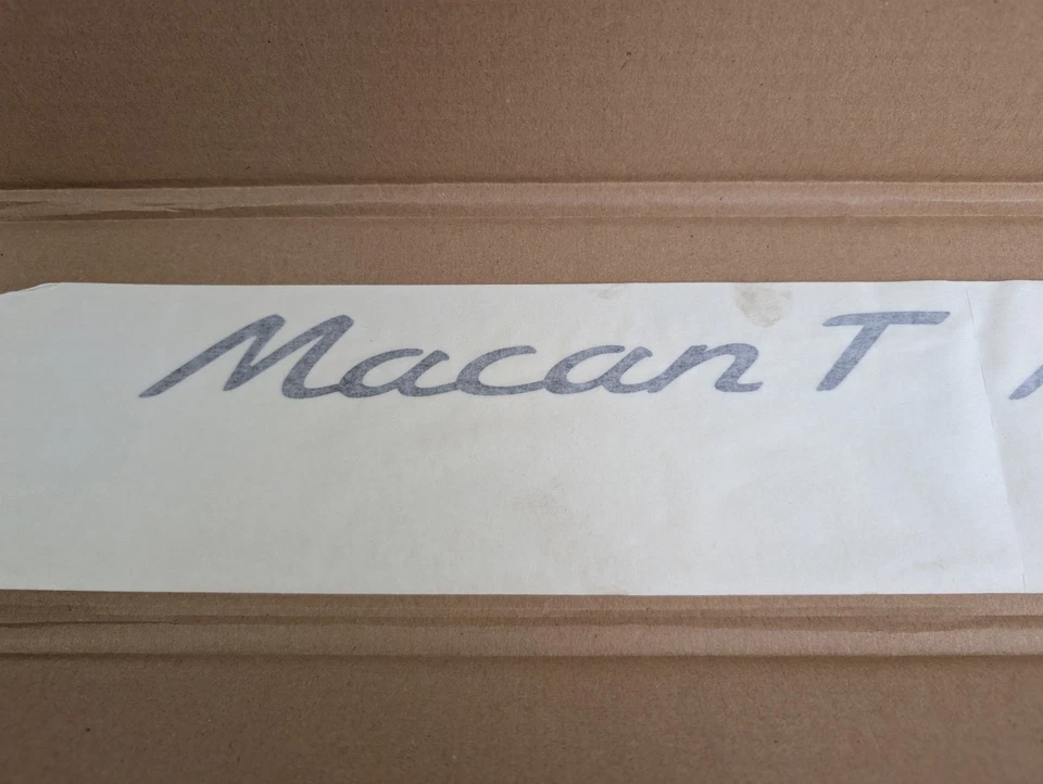 2015-2023 Porsche Macan Turbo Door Side Decal Trim Foil Black OEM 95B04481588041 - Image 3 of 4