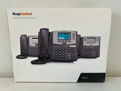 RingCentral Cisco Desktop Line IP Phone With Display SPA303-G1 - Black