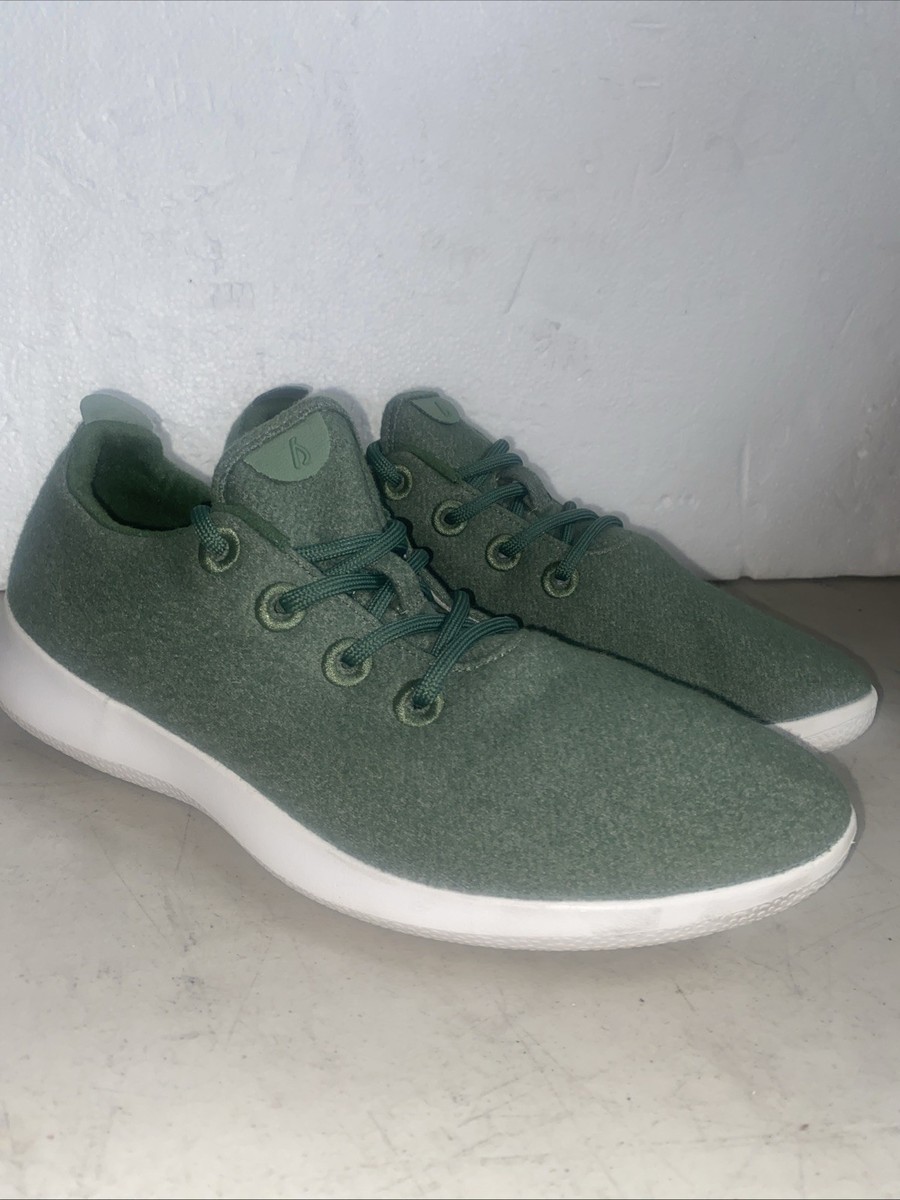 Allbirds Mens Wool Runners Green Running Shoes Sneakers Size 11