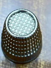 Vintage Thimble Size 10 - 17mm Silver Toned W Germany