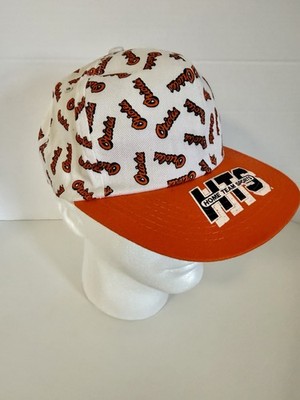 Vintage HTS HomeTeam Sports Baltimore Orioles SnapBack AOP Baseball Hat (0099)A6