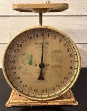 Vintage 30 LB Hanson Baby Nursery Scale Works Weight Graph Made in Chicago