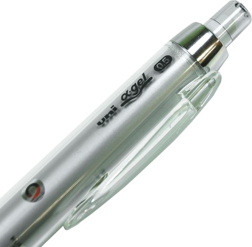 Uni Alpha-Gel Kuru Toga Matita Meccanica, 0,5 mm, 1 Conteggio (Confezione da 1), Nero - Foto 4 di 8