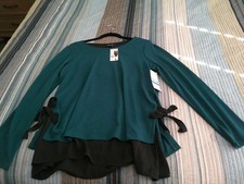 Karen Kane Mixed Haute Stuff Side tie sweater Join the conversation NEW Size XL