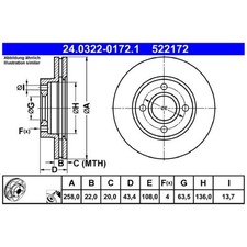 2x Bremsscheibe vorne für Ford Puma EC Street KA RL2 | 26213333