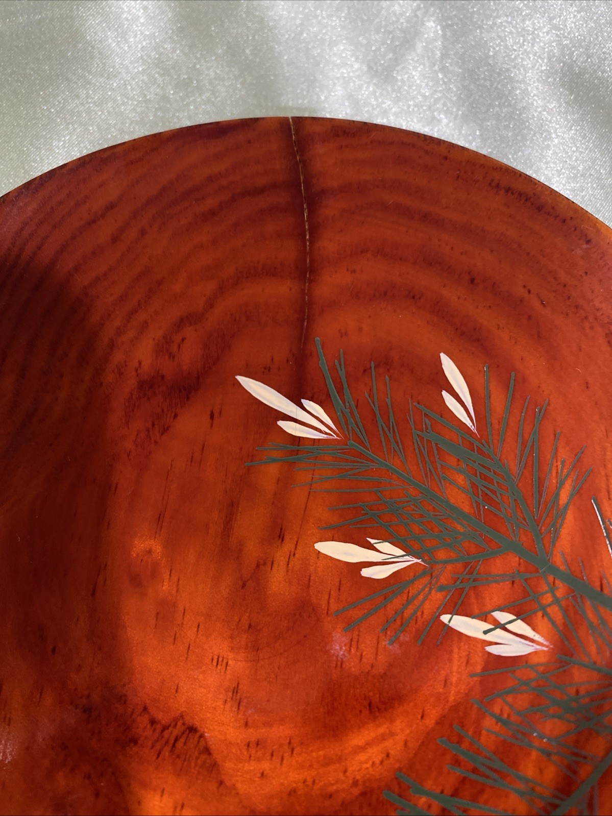 Vintage Set Of Five Japanese Shunkei - Nuri Inspired WoodAppetizer/ Snack Plates