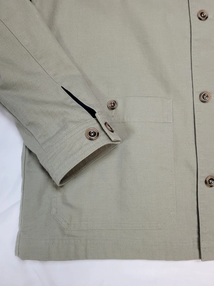 $239 Nuevo Abrigo Madera Lona CABEZA DE PATO XL X-LARGE Campo Gris Verde Mezcla ALGODÓN Foto 4 de 4