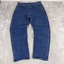 Y2K Dickies Jeans Mens 36x32 Blue Denim Carpenter Workwear Grunge Skater Baggy
