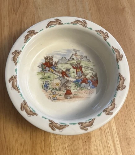 Royal Doulton Bunnykins Bowl Dish The Picnic