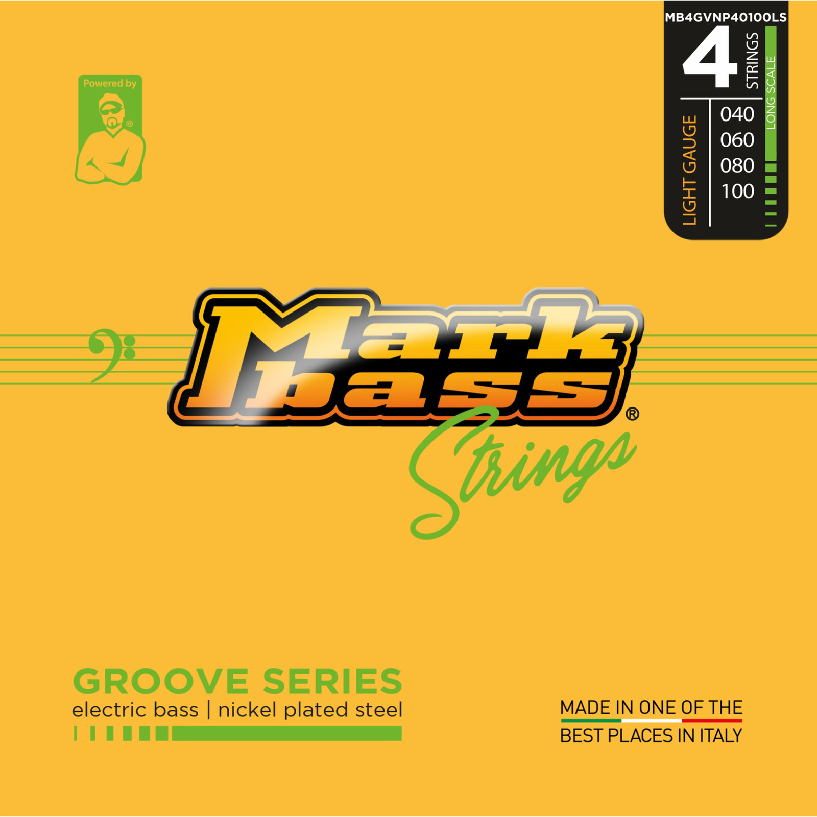 Струны Markbass Groove Series 4s 40-100 - Saitensatz für 4-Для электронных бас-гитар