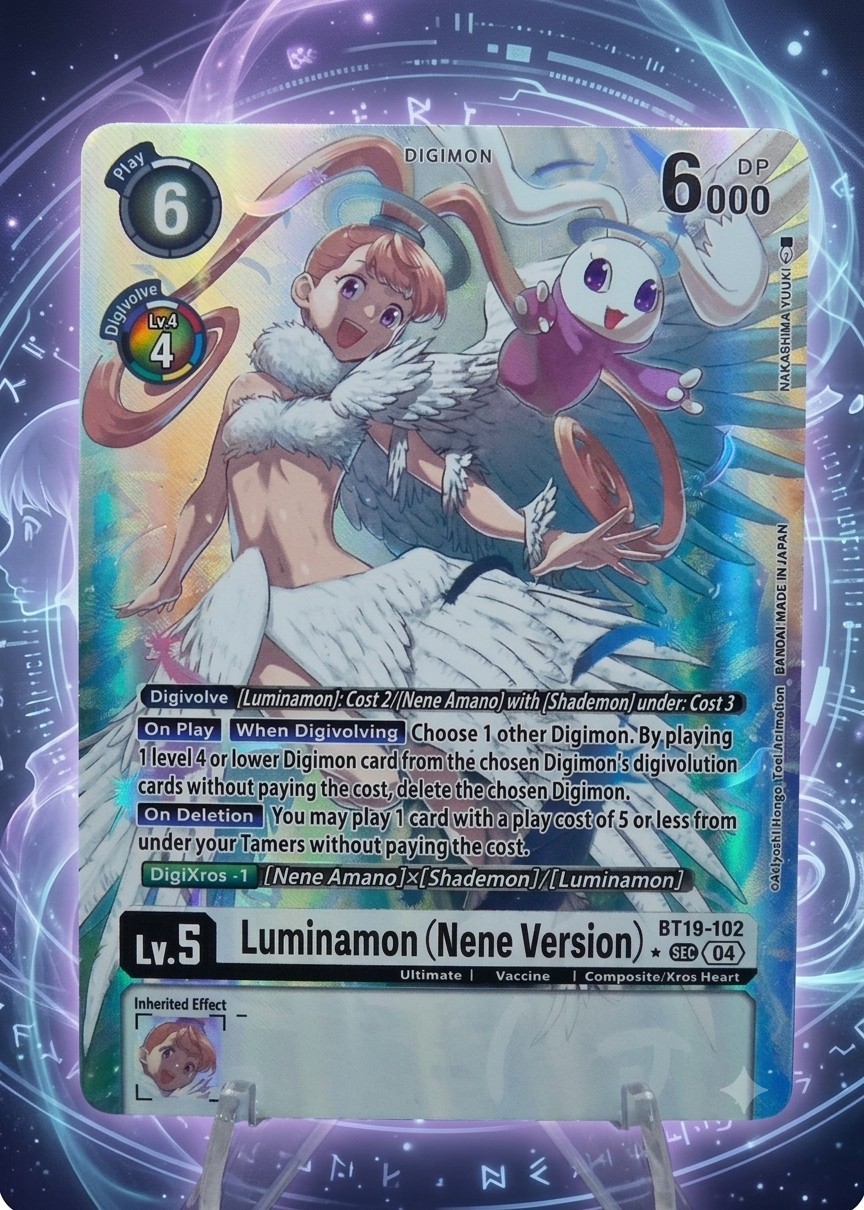 DIGIMON TCG • Luminamon (Nene Version) • (BT19-102) • SECRET RARE⭐