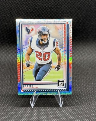 2025 Donruss Optic #125 Ed Reed ROCKET EMOJI HOLO PRIZM Texans