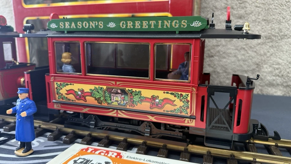 LGB 2036 Christmas Season Greetings Trolley Anniversary Set Tested LN/Box - Image 4 of 4