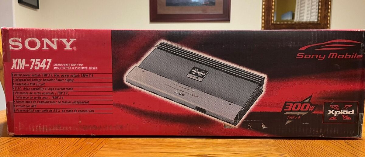 Sony Xplod ES XM-7547 4 Channel Amplifier NEW | eBay Sony Xplod ES XM-7547 4 Channel Amplifier NEW | eBay