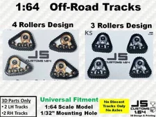 Off-Road / Snow Tracks - Set of 4 - Hot Wheels / Matchbox  1:64 Scale Models