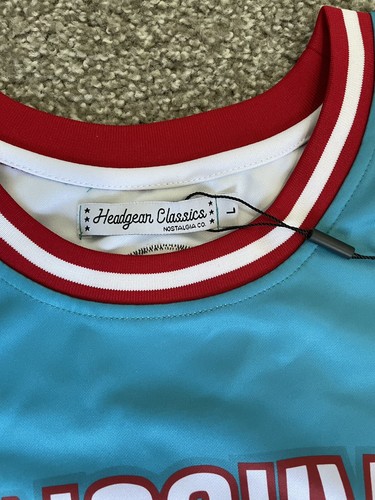 Vancouver Yogi Bear blau Kopfbedeckung Klassiker Nostalgie Trikot Herren Größe Large neu mit Etikett - Bild 6 von 8