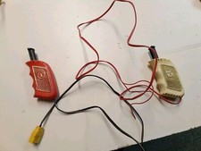 Vintage Tyco Pro 2 Slot Car Controllers Early Plunger Style Set Red  White