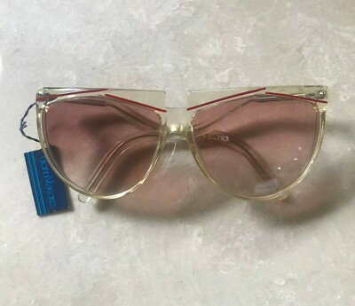 VERSACE AUTHENTIC VINTAGE 90s NEW SUN EYEGLASSES CLEAR FRAME