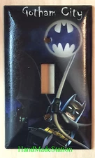 Batman Gotham City Light Switch Duplex Power Outlet Wall Cover Plate Home decor