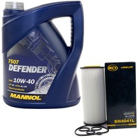 MotoröL Set 10W-40 5 Liter + ÖLfilter SH 4041 L FüR Audi A6 A4 A4 Avant