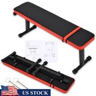 Foldable Flat Weight Bench Home Gym Fitness Training Exercise Workout 660 Lbs