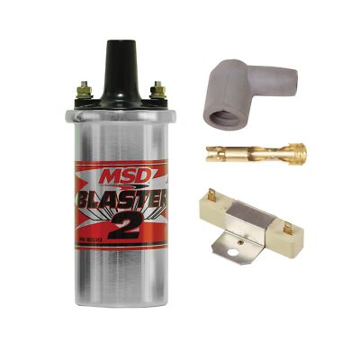 MSD Ignition Blaster 2 Performance Zündspule mit Vorschaltgerät Widerstand (chrom)