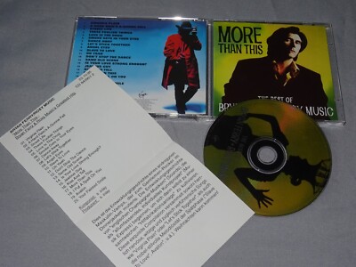 BRYAN FERRY & ROCKY MUSIC - MORE THAN HITS / ALBUM-CD 1995 (MINT-) & PROMO-SHEET