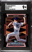 2020 Panini Chronicles Obsidian #30 Dustin May RED /25 SGC 9 MINT RC