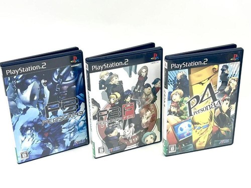 PS2 Persona 3 FES & 4 Japanese Version 3 Game Set PlayStation 2 Used Japan - 第 1/6 張圖片