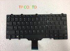 USED US Black backlit keyboard fit Dell Latitude E7250 E7250 without pointer