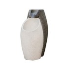 XBrand Modern Floor Waterfall Fountain, Indoor Outdoor Décor GE2512FTGRNL