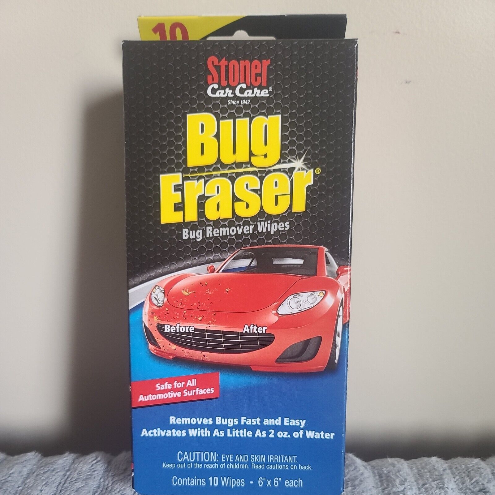 Stoner Care Care Bug Erasers Contains 10 Wipes Per Box New