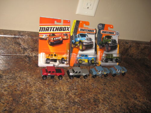 Matchbox Lot of 7 International CXT Variation Black Blue Yellow Silver Red Green - Picture 1 of 2