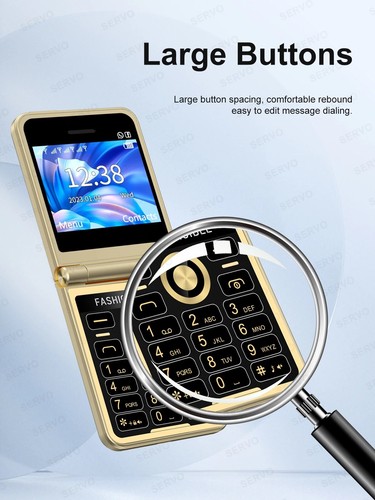 SERVO P20 4 Sim Flip Mobile Phone 2.4'' Cam LED Flashlight Bluetooth FM 1200mAh - Imagen 22 de 27