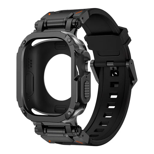 Correa y carcasa de metal + silicona para Apple Watch Ultra2 49 mm 9 8 44/45 mm - Imagen 19 de 32