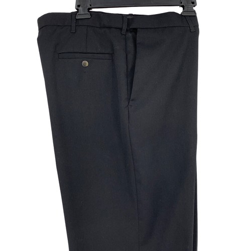 Men’s Haggar black dress pants 40 x 30 2109 Expandible Flex Waist relaxed - Picture 3 of 11