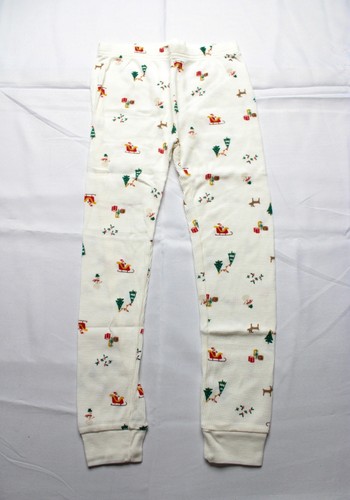 Carter's Unisex Kid's 2-Piece Christmas Print Thermal Pajamas BL1 Ivory Size 7 - Picture 5 of 8