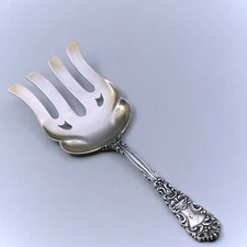 Renaissance by Dominick & Haff Sterling Silver 9 1/4" Asparagus Fork Mono "F"