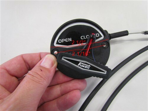 FLOW-RITE LIVEWELL CONTROL CABLE AND OPEN - CLOSE LEVER 10' MARINE BOAT ...