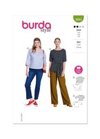 Burda 5843 T-Shirt Oberteile Misses NäHmuster GrößEn 10 - 20 FäHigkeit: Einfach
