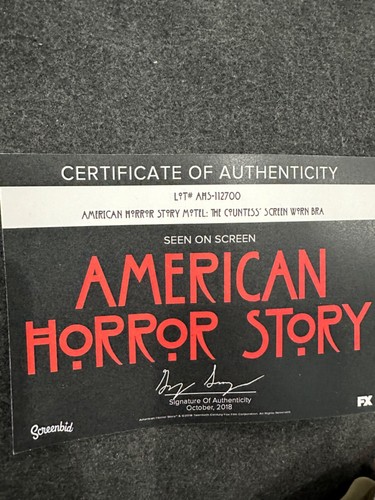 Lady Gaga screen worn used Bra American Horror story Hotel countess COA - Picture 2 of 2