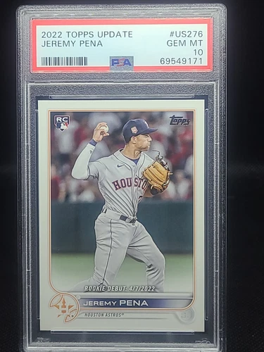 Jeremy Pena 2022 Topps Update #US253 RC Rookie PSA 10 GEM MINT Astros