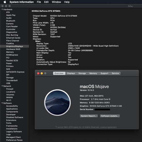 GeForce GTX 675MX GPU Video card - Apple iMac 12,2 27" Mid 2011 A1312 661-5969 - Picture 3 of 3