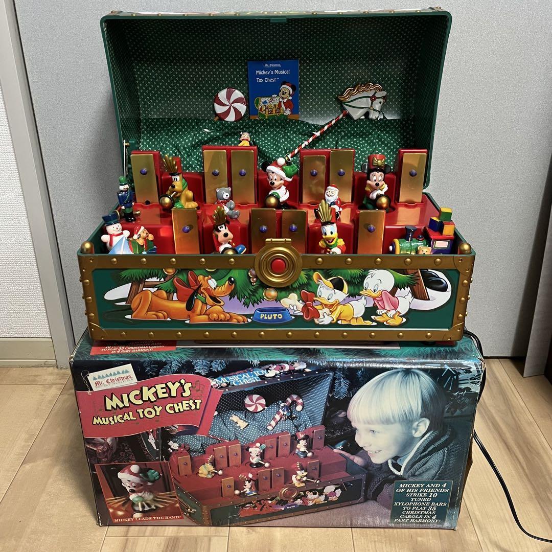 Mickeys Musical Toy Chest Mr Christmas Disney Bells w/Box Mickeys Musical Toy Chest Mr Christmas Disney Bells w/Box