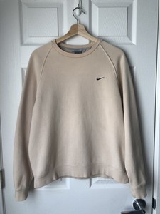 nike beige sweatshirt mens vintage