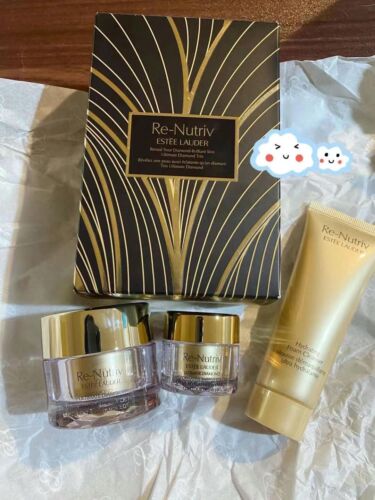 Estee Lauder Re-Nutriv Ultimate Diamond Trio Eye Creme + Face Cream + Cleanser N - Picture 2 of 3